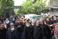 تشییع پیکر جانباز شهید در ساری