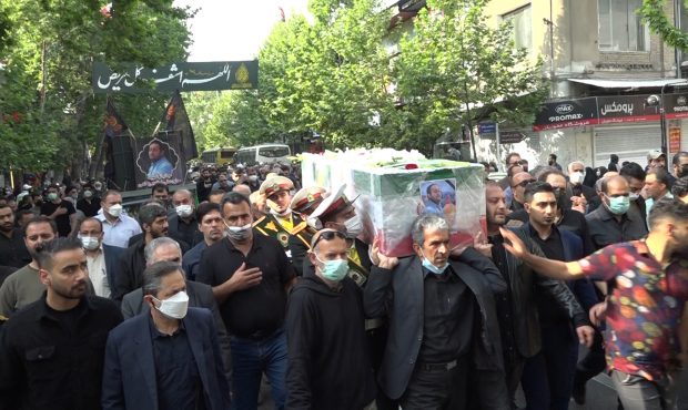تشییع پیکر جانباز شهید در ساری تشییع پیکر جانباز شهید در ساری