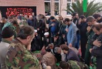 تدفین پیکر یک شهید گمنام در صداوسیمای مازندران