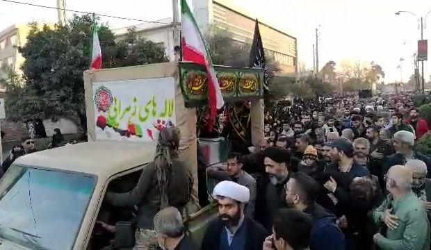 ورود کاروان شهدا به مازندران/ استقبال گرم در بابل