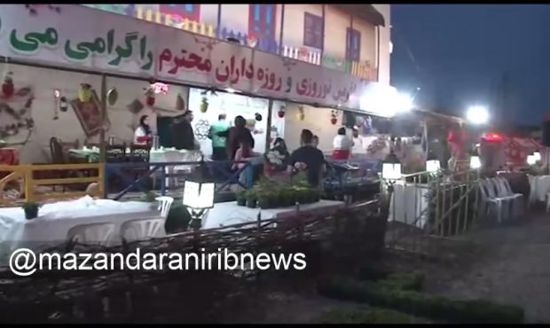 ضیافت افطاری برای مسافران نوروزی در قائم شهر