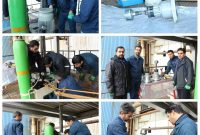 تعمیر پمپ های پیستونی واحدهای بخار به دست کارکنان نیروگاه نکا