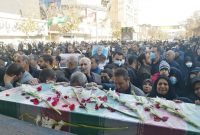 تشییع پیکر یک شهید گمنام در ساری