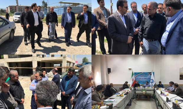 بازدید نماینده وزیر نیرو از زیرساخت های آب و برق مسکن ملی شرق تا مرکز مازندران