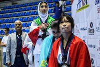 کسب مدال طلا توسط “فاطمه زهرا باقرزاده” هوگوپوش مازندرانی در رقابت‌های تکواندو قهرمانی آسیا