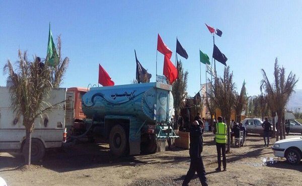 تانکر آبرسان و ژنراتور برای زائران اربعین ارسال شد