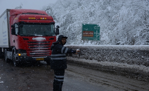 بارش باران، برف و وزش باد در ارتفاعات مازندران