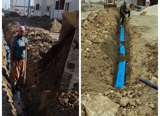 پایان عملیات آبرسانی به مسکن مهر بهشهر پایان عملیات آبرسانی به مسکن مهر بهشهر