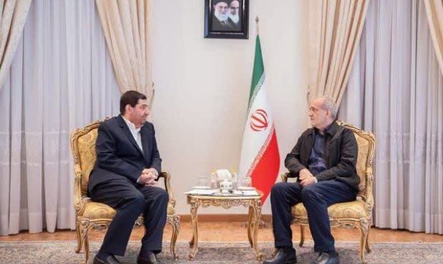 دیدار سرپرست ریاست جمهوری و رئیس جمهور منتخب دیدار سرپرست ریاست جمهوری و رئیس جمهور منتخب