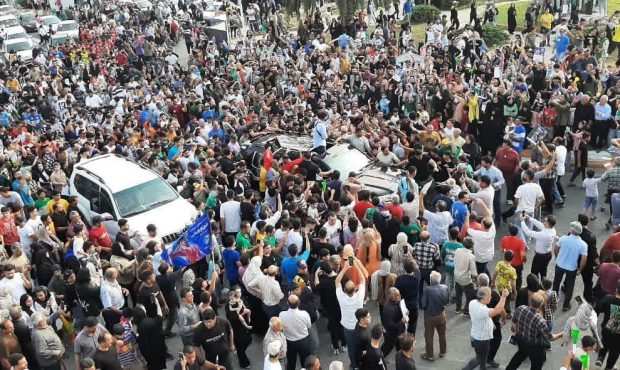 استقبال از حسن یزدانی دارنده مدال نقره المپیک فرانسه