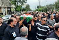 خاکسپاری پیکر محمد شریعتی ملی پوش آملی خاکسپاری پیکر محمد شریعتی ملی پوش آملی