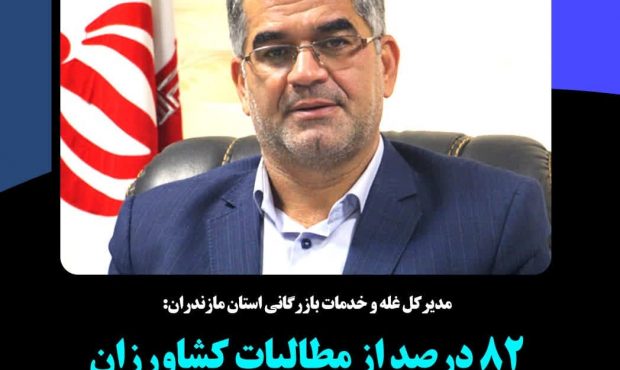 ۸۲ درصد از مطالبات گندمکاران مازندرانی پرداخت شد