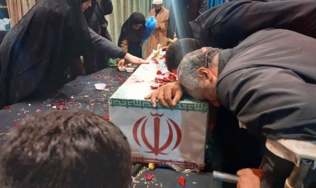 تشییع پیکرهای مطهر هفت شهید گمنام در مازندران