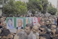تشییع پیکر مرحوم امامعلی حبیبی قهرمان کشتی مازندران