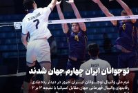 تیم ملی والیبال نوجوانان ایران رتبه چهارم قهرمانی جهان شد