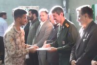 سربازان سپاه شهرستان عباس‌آباد تجلیل شدند