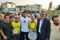 استقبال از امیرعلی علیزاده مدال‌آور جهانی کشتی نوجوانان