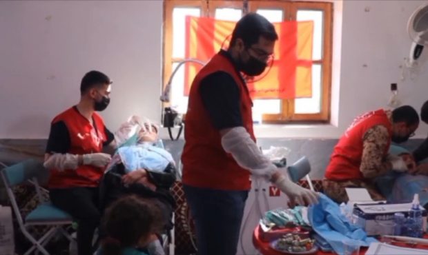 برگزاری اردوی جهادی سلامت خاکریز سلامت در روستای جاجن بابل
