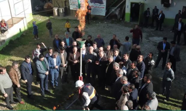 همزمان با دهه فجر؛مشعل گاز در سماکوش‌محله بابل روشن شد