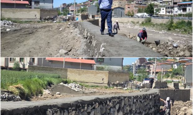 بازدید شهردار پل‌سفید از مراحل پایانی احداث دیوار حائل شهرک فرهنگیان