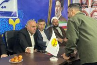 حضور میدانی سرپرست فرمانداری ساری در موکب خدمت و رسیدگی به درخواست‌های شهروندان