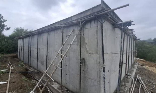پیشرفت ۸۵ درصدی مخزن ذخیره آب روستای کیاپی میاندورود